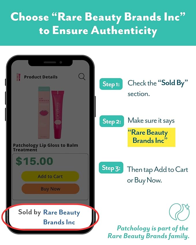 Patchology Lip Service Gloss-to-Balm Lip Gloss for Women | Hydrating | 15ml