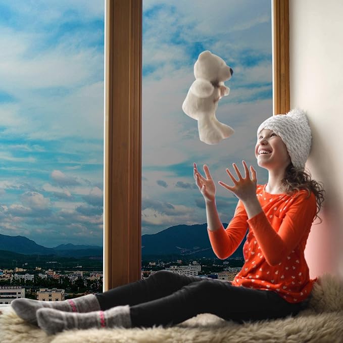 Volcanics One Way Window Privacy Film Daytime Privacy 17.5" x 78.7", Silver