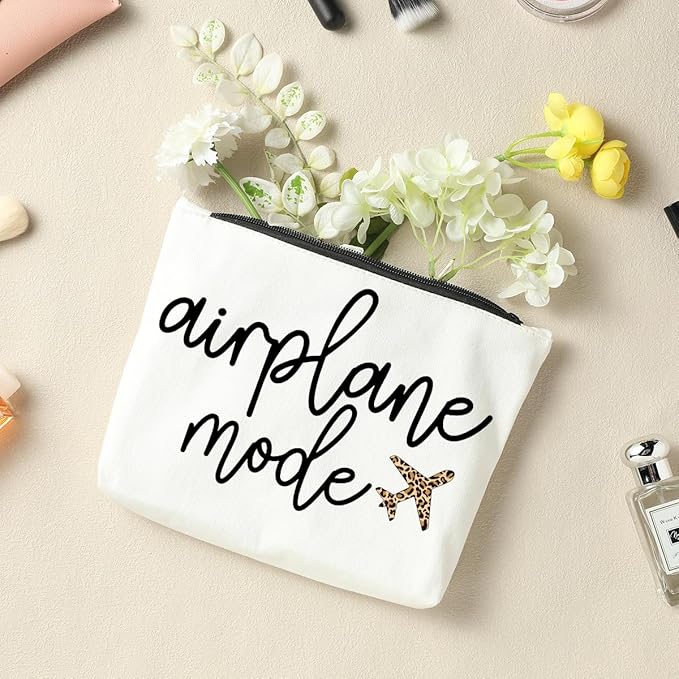 NBIAN Pilot Gift, Airplane Modeew4ewq Makeup Bag, Flight Attendant Gifts, birthdays Gifts, Christmas, Halloween Gifts, women, mom, daughter, sister, teacher, female Gifts.airplane travel essentials.