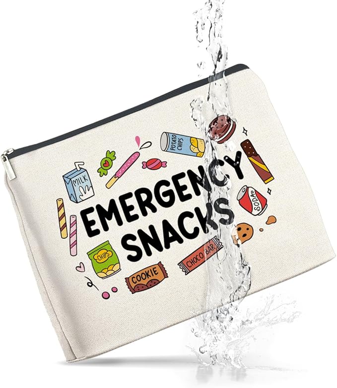UPNEGE Snack Bag Gifts for Women Snack Lover Makeup Bag
