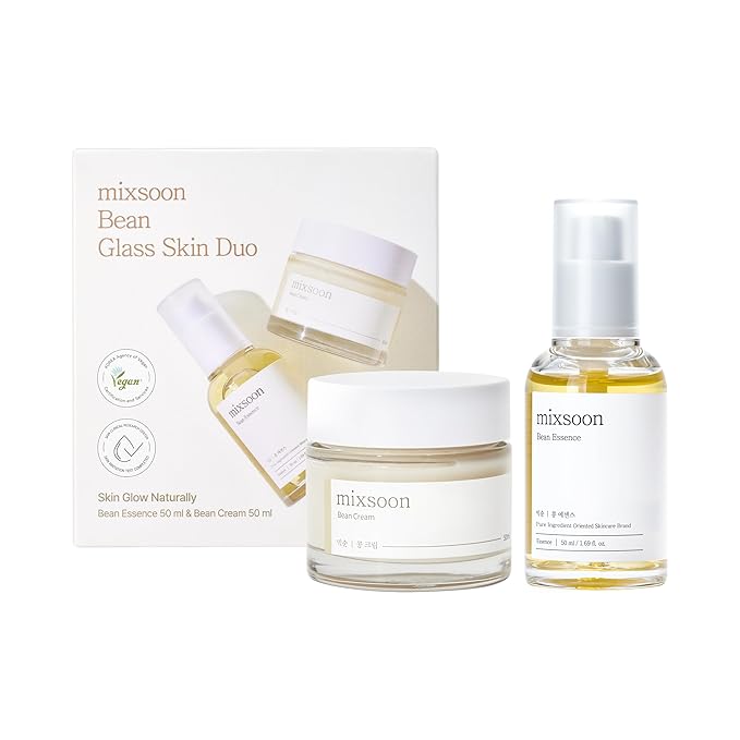 Bean Glass Skin Duo - Hydrating Essence & Cream Set for Glass Skin