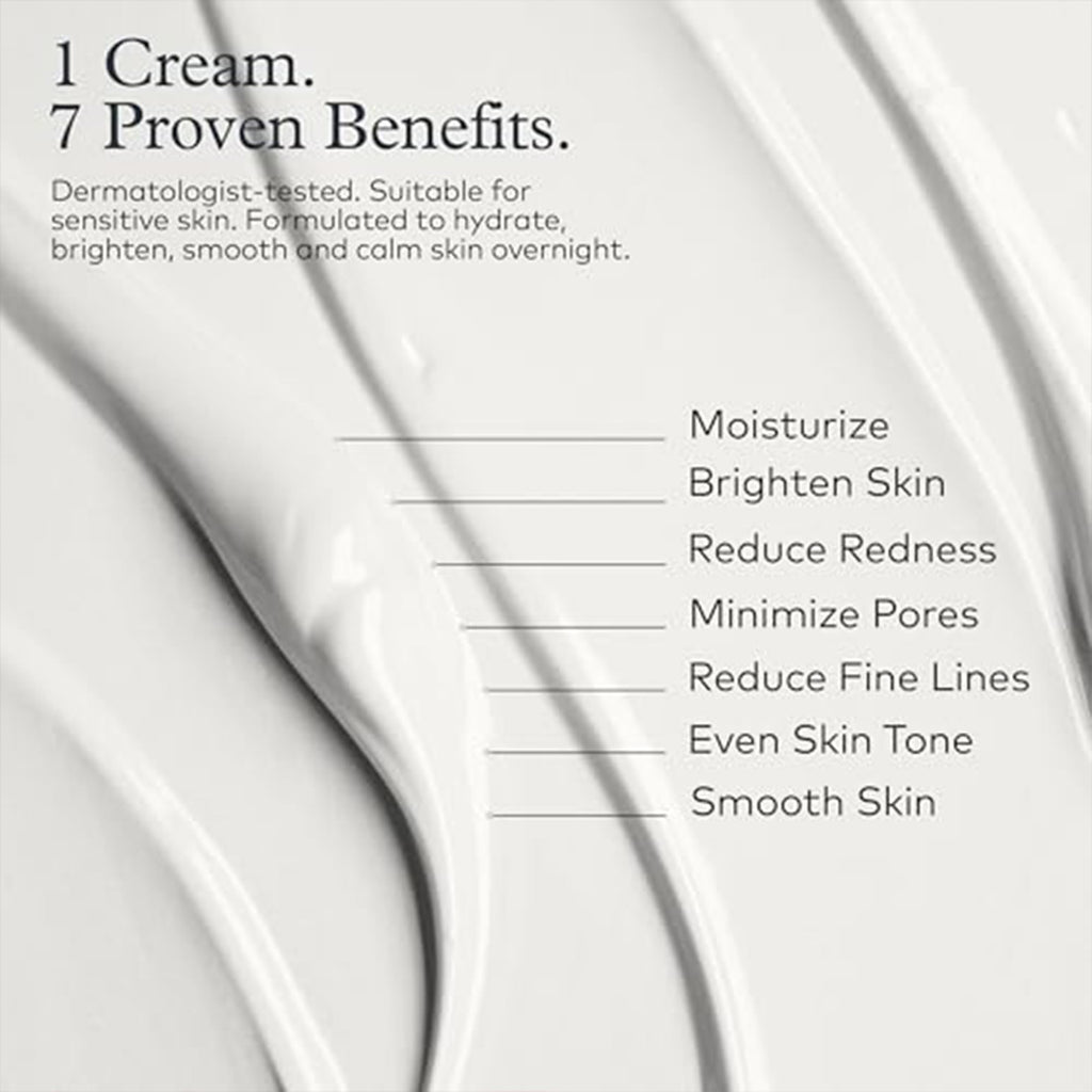Onekind Night Moisturizer for Face, Hydrating Dream Cream for Wrinkles, Night Cream for Women Anti Aging with Squalane, Rosehip & Shea Butter for Dry & Sensitive Skin – 1.7 oz