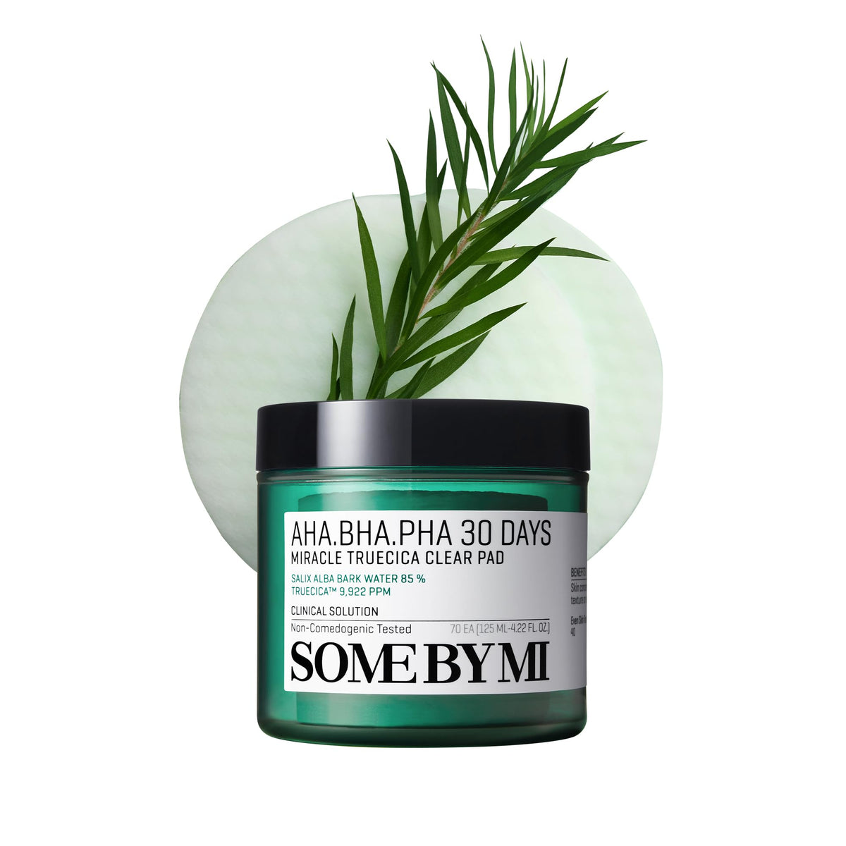 SOME BY MI AHA BHA PHA 30 Days Miracle Truecica Clear Pad – 70 Pads – Korean Exfoliating Centella Face Toner Pads – Gently Clears Impurities, Refines Pores & Smooths Skin Texture – Korean Skin Care