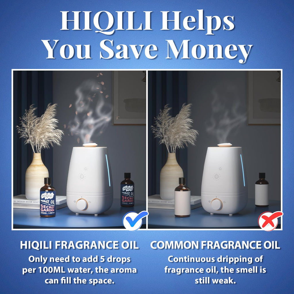 HIQILI Secret Garden Fragrance Oil for Diffuser, Candle & Soap