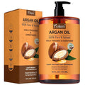 Yoken Organic Moroccan Argan Oil 16oz, Cold Pressed Oil for Hair Face Skin