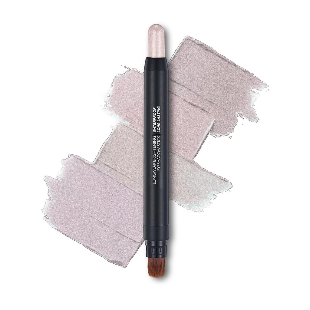 Melsintern Rose Pink Dual Ended Eyeshadow Stick 12 Colors Matte and Shimmer Waterproof Long Lasting Creamy Eyeshadow Pencil for Smokey Eye Natural Everyday Makeup