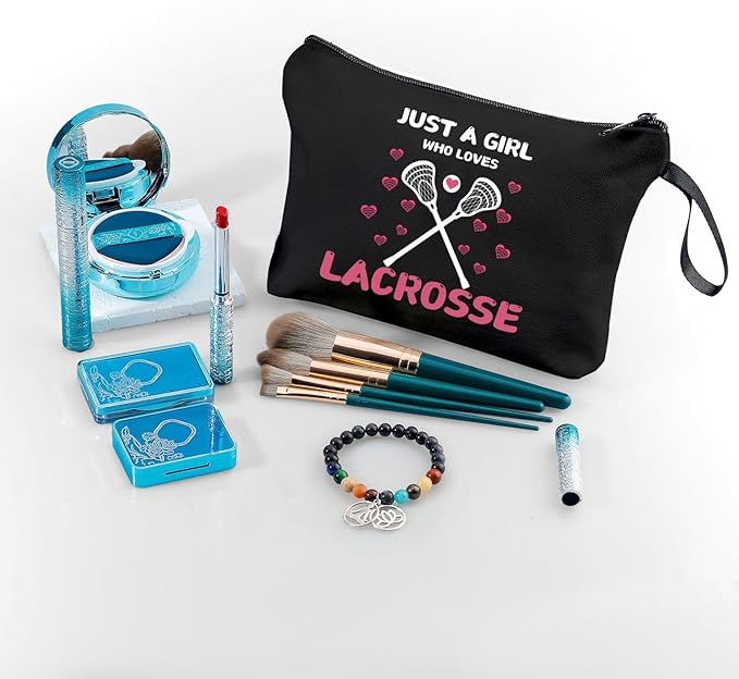 ARIOSEY lacrosse gifts for girls, Small Makeup Cosmetic bag