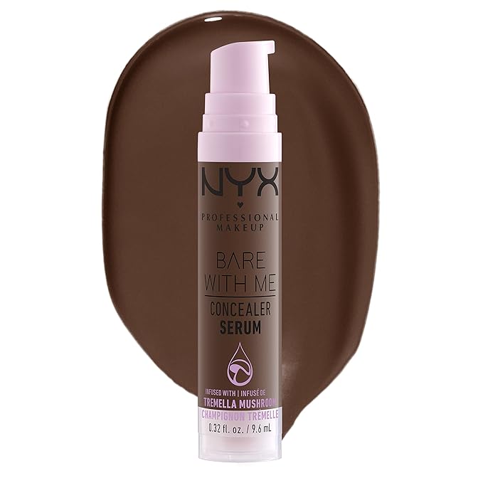 NYX PROFESSIONAL MAKEUP Bare With Me Concealer Serum, Up To 24Hr Hydration - Deep