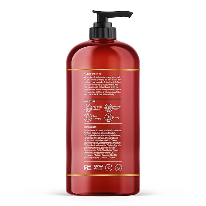 Botanic Hearth Garden Rose & Vitamin E Body Wash –16 fl oz