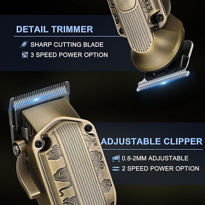 Scttomon Beard Trimmer Kit Hair Clipper Set Professional Electric Foil Shaver Razor for Men Haircutting Machine for Barber Clippers and Trimmers Grooming Kit Nose Body Hair Trimmer