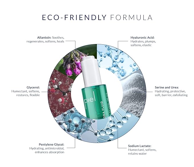 Piel Hydra Fluid – Hydrating Facial Serum with Hyaluronic Acid and Allantoin – Lightweight and Fast-Absorbing Formula – Suitable for All Skin Types