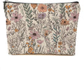 DHKG Vintage Wildflowers Makeup Bag Friend Friendship Gifts for Women Girls