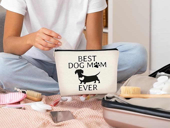 BARPERY Dog Gifts for Dog Lovers & Moms - Birthday Gift, Makeup Bag for Women & Puppies