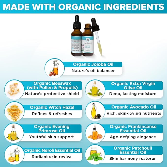 BeeFriendly® Organic Face & Eye Serum, 1 oz