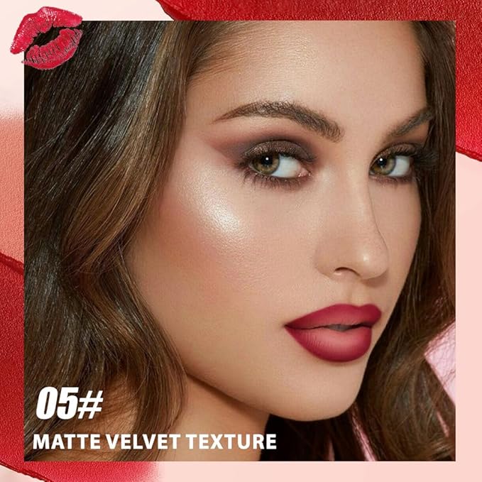 BINGBRUSH 2-in-1 Matte Lip Liner and Lipstick, Long Lasting Lip Pencil