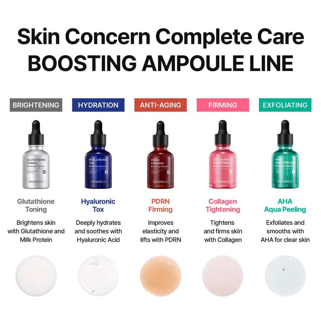 CENTELLIAN 24 Collagen Tightening Boosting Ampoule (1.01fl oz) - Firming & Lifting Serum with Low-Molecular Collagen, Deep Hydration & Skin Elasticity Boost, Korean Skin Care