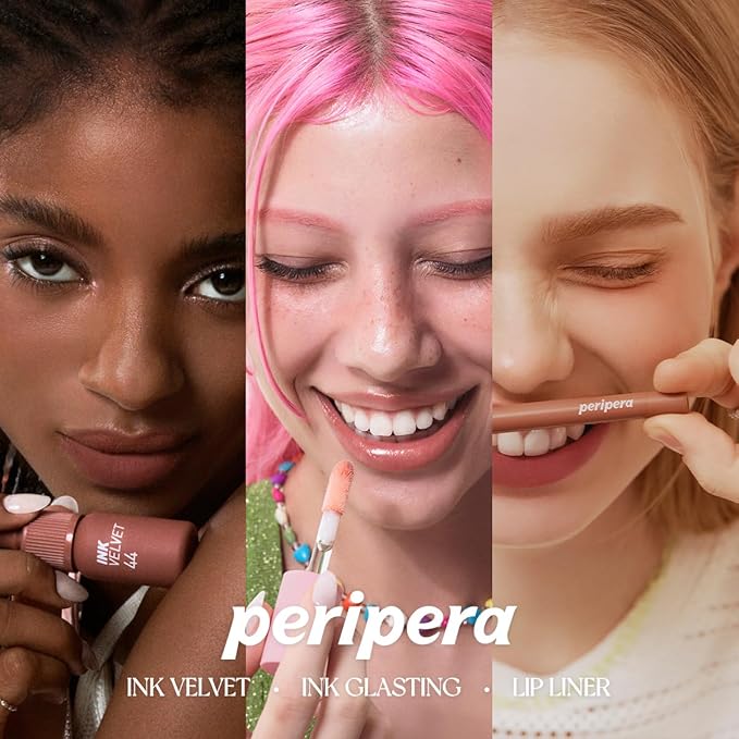 Peripera Ink The Velvet Lip Tint | Highly Pigmented, Longwear & Weightless Lip Tint | Smudge-Proof, Buildable Color for Lips & Cheeks | K-Beauty Makeup, Safe for Sensitive Lips (043 Caffeine Nude)
