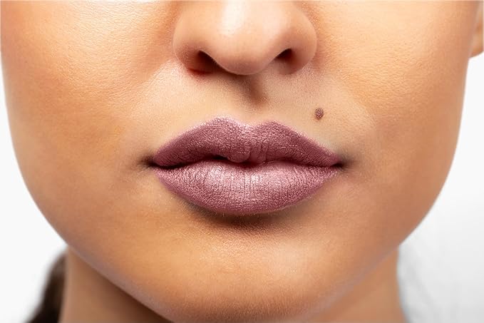 Aromi Pixie Dust Metallic Liquid Lipstick | Dusty Rose Shade
