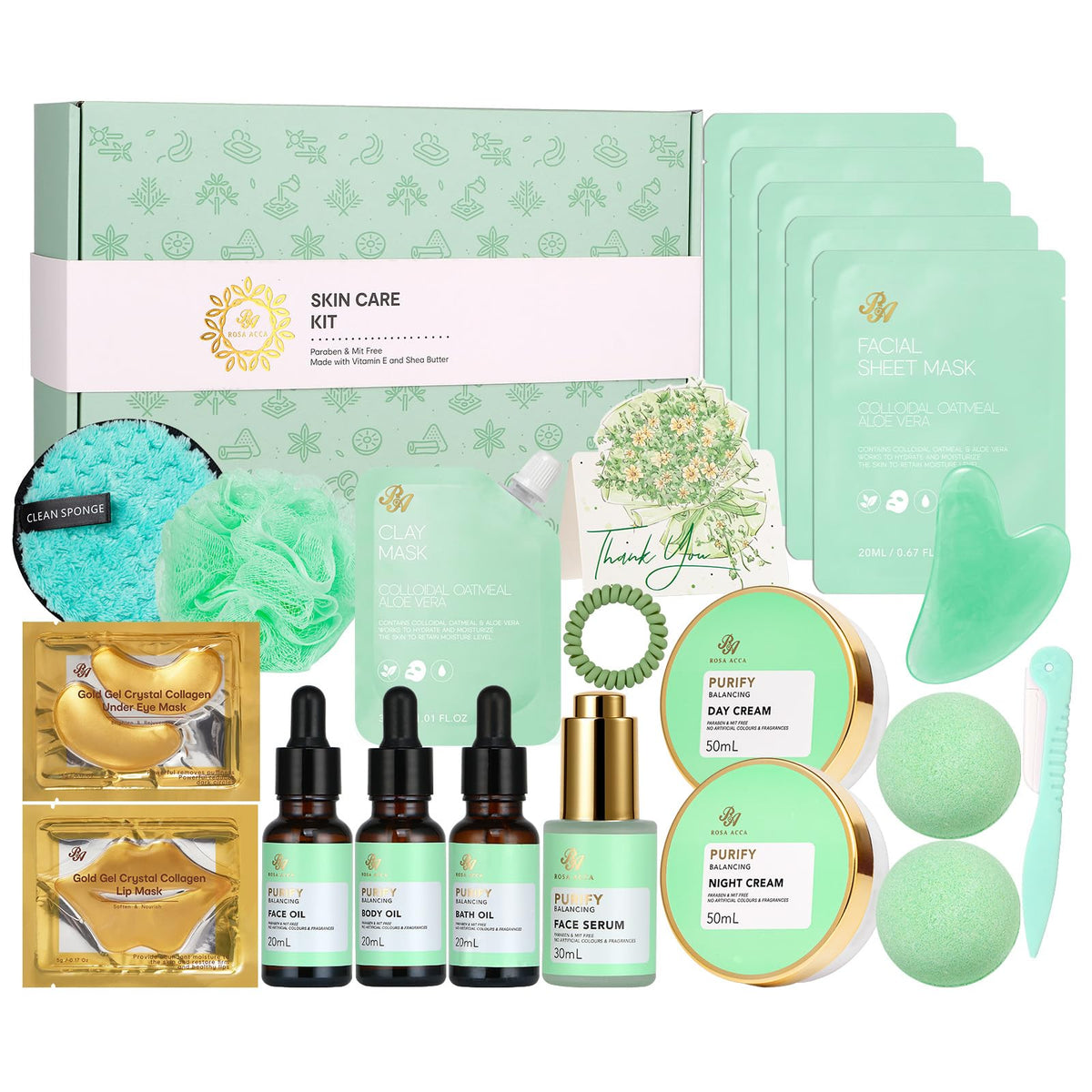 Gifts for Women & Men, 30Pcs Birthday Gift for Women, Face Skin Care Set