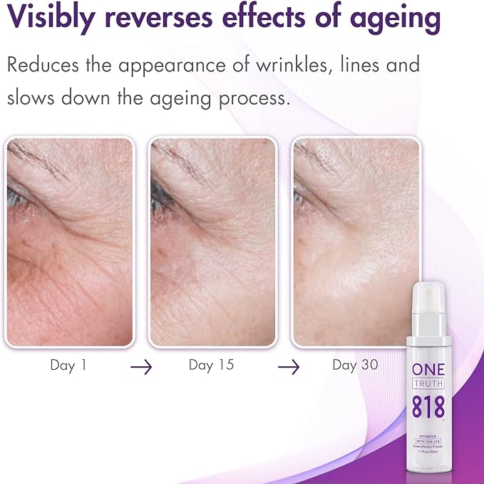 One Truth 818 Atomiser Spritz with TAM-818 | Telomerase Activation | Anti-Aging Face Mist