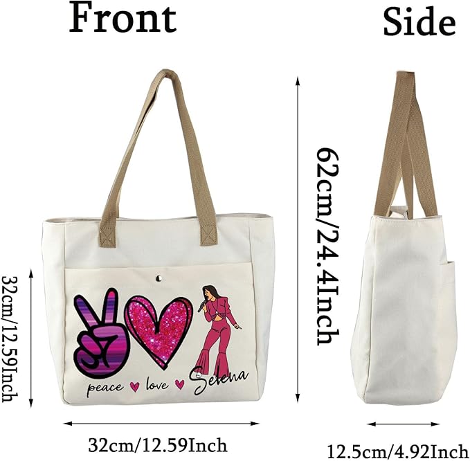 BLUPARK Song Makeup Bag Singer‘s Song Gift Singer Fan Gift Singer Inspired Cosmetic Bag Music Gifts (Peace Love Se TO)