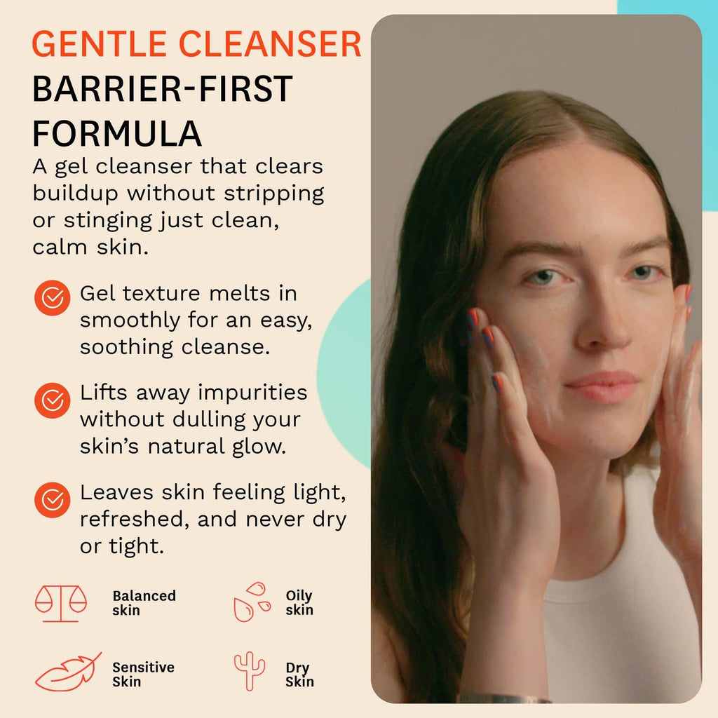 Fig.1 Clarifying Gel Cleanser | AHA BHA Tea Tree Oil Formula for Oily & Sensitive Skin Face wash | Deep Pore Cleansing, Dermatologist-Tested for Acne Prone, Vegan & Refillable Skincare Solution, 100ml