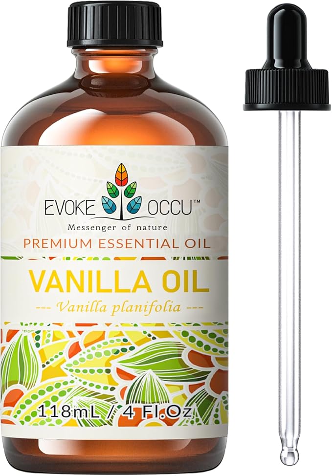 EVOKE OCCU Vanilla Essential Oil for Diffuser, Skin, Aromatherapy