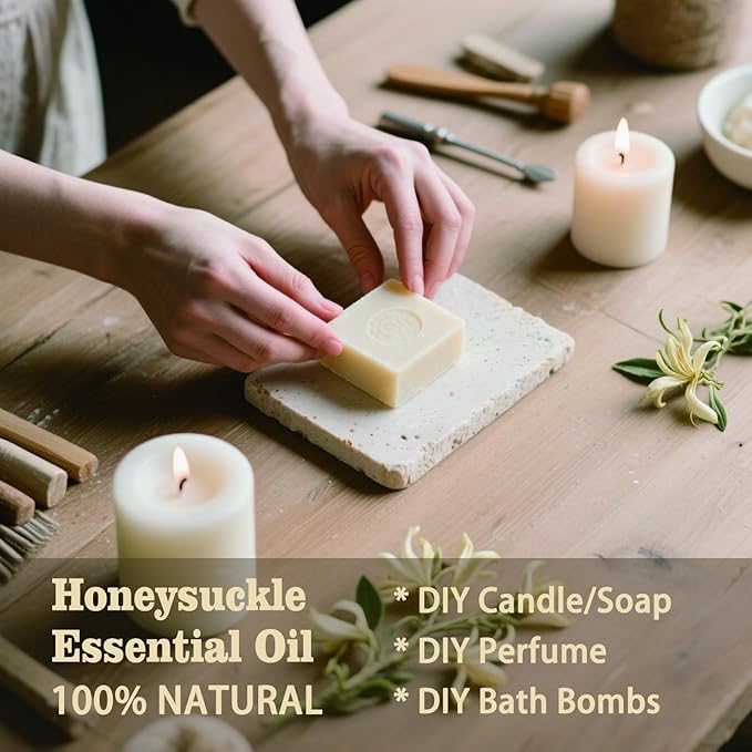 MLYNKL Honeysuckle Essential Oil,for Diffuser,4oz+Roll-On 0.33oz