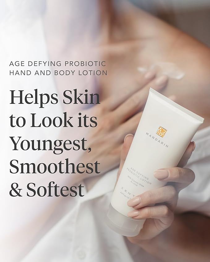 Zents Age-Defying Probiotic Body & Hand Lotion (Mandarin) 6.4 fl oz