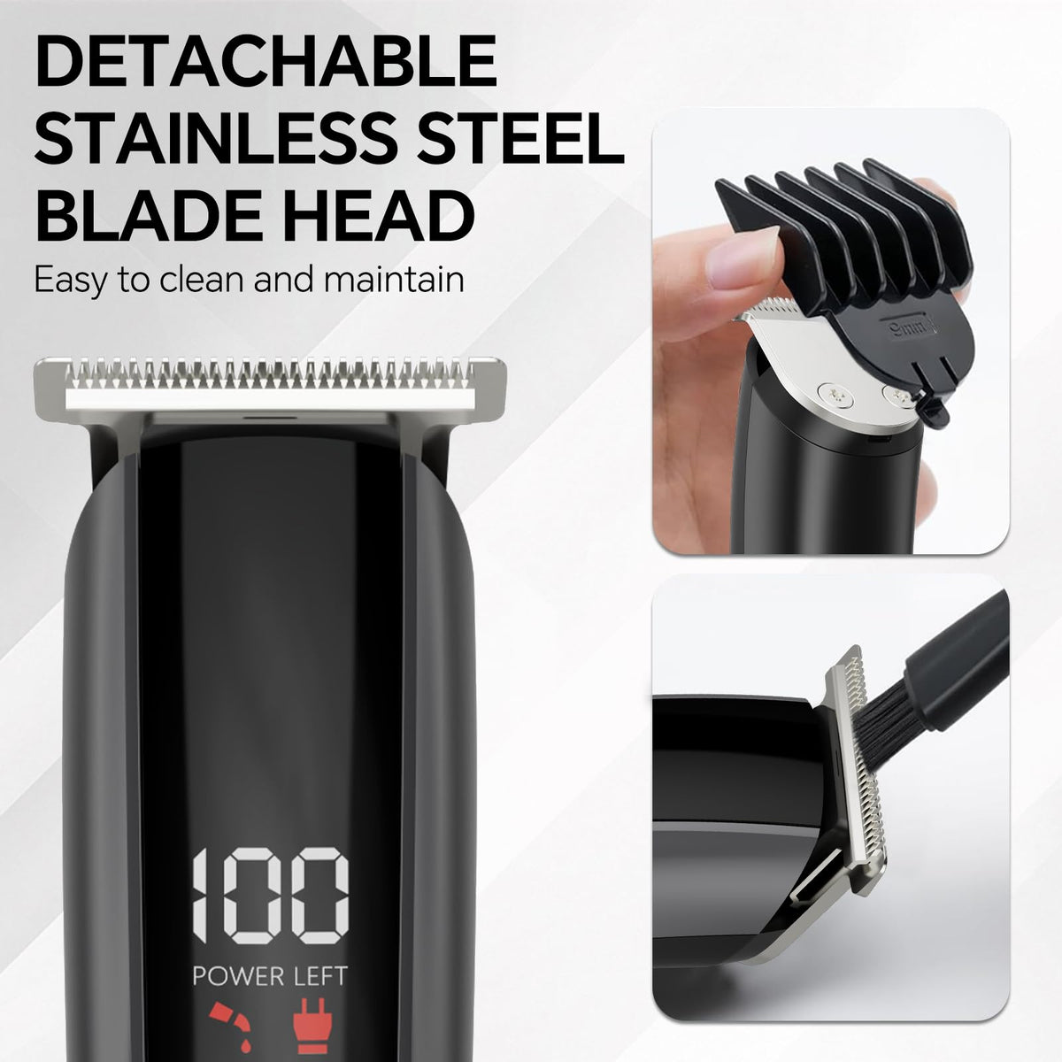 Beard Trimmer for Men 5 in 1 Electric Razor for Nose, Body, Face and Mustache Grooming Kit Cordless Hair Clipper Trimmer with Smart Charge Technology