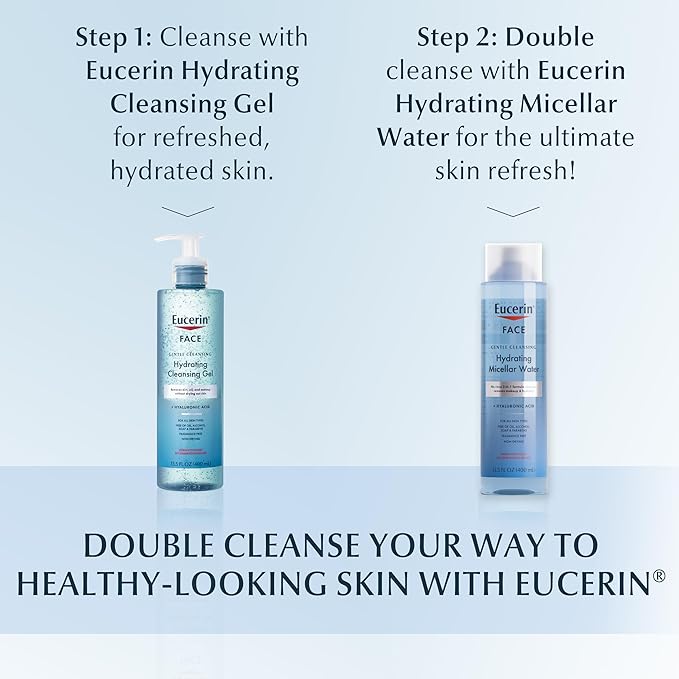 Eucerin Face Gentle Cleansing Hydrating Micellar Water, 13.5 FL OZ