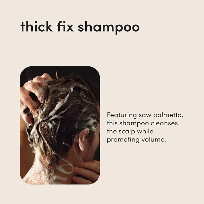 hims Thick Fix Thickening Shampoo & 5% Minoxidil Treatment Serum - Saw Palmetto & Minoxidil Serum - For Strengthening Hair Growth - Paraben-Free & Sulfate-Free - Eucalyptus Grove Scent
