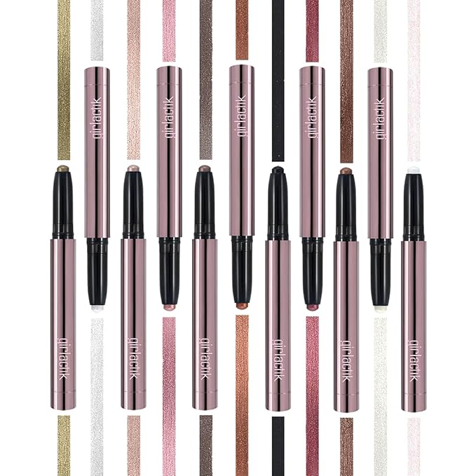 Girlactik Shadow Stick – Long-Wearing Cream Eyeshadow Stick, Blendable & Smudge-Resistant Eye Makeup – Vegan, Cruelty-Free, Easy One-Swipe Application (Satini)