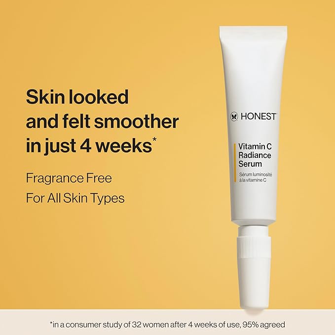 Honest Beauty Mini Vitamin C Radiance Serum, Fragrance-Free,.33 fl oz