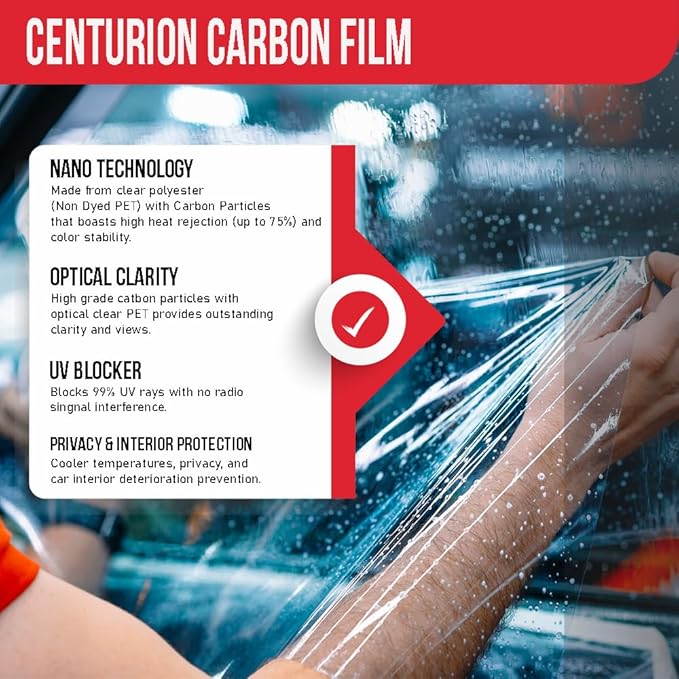 United Professional Window Film – Centurion 2Ply High Performance Carbon Film Superior UV Protection (15%, 20" (20 Inches x 100 Feet))