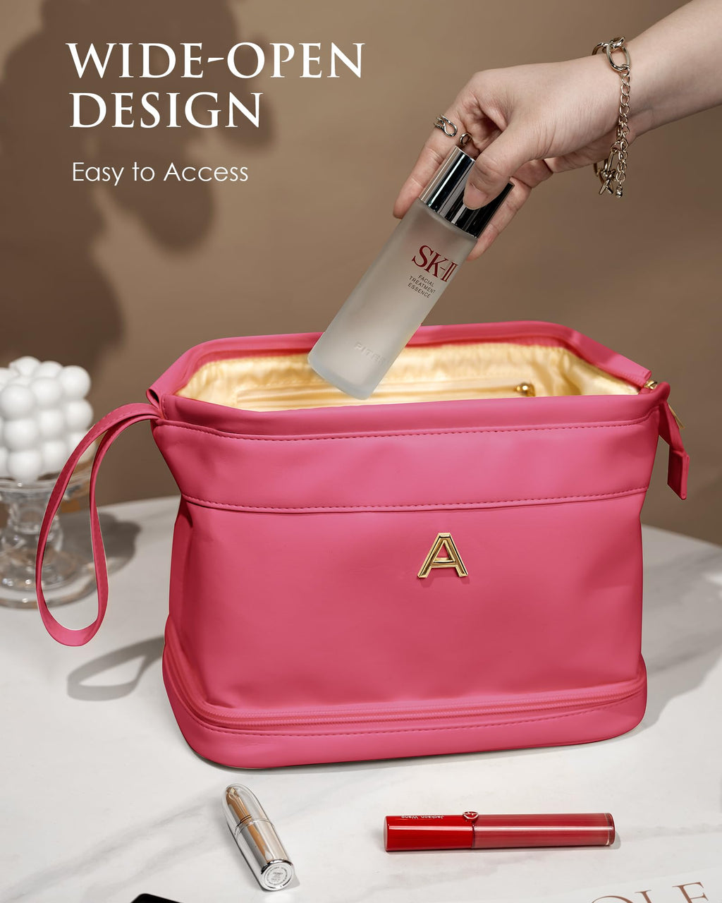 Vogewood Womens Gifts Ideas, Makeup Bag for Women, Bridesmaid Engagement