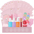 55 Pcs Mothers Day Gift, Rose Essential Oil Home Spa Gift Basket Set for Women, Face Sheet Mask Gift Basket, Skin Care Set, Gel Lip Mask, Christmas, Birthday, Baby Shower, Anniversary, Wife