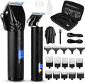 Soonsell Men Cordless Hair Clipper & T-Blade Trimmer Set,2in1Grooming Kit