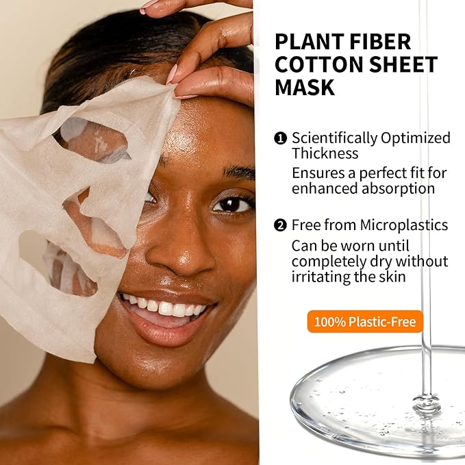 RAZUYEN Firming and Moisturizing Face Sheet Masks, Pack of 10