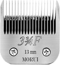 morui 3-3/4F Cut Length 1/2"(13mm) Detachable Pet Dog Clipper Blades UltraEdge Series Clipper Blades for Dog Grooming Compatible with Most Andis,Oster A5 Wahl KM Series Clippers