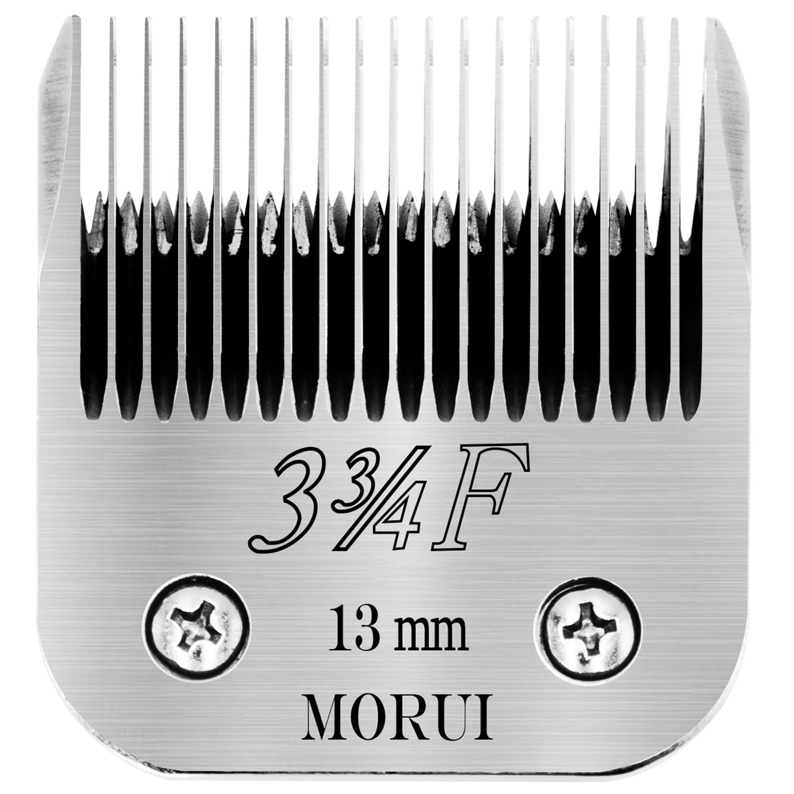 morui 3-3/4F Cut Length 1/2"(13mm) Detachable Pet Dog Clipper Blades UltraEdge Series Clipper Blades for Dog Grooming Compatible with Most Andis,Oster A5 Wahl KM Series Clippers