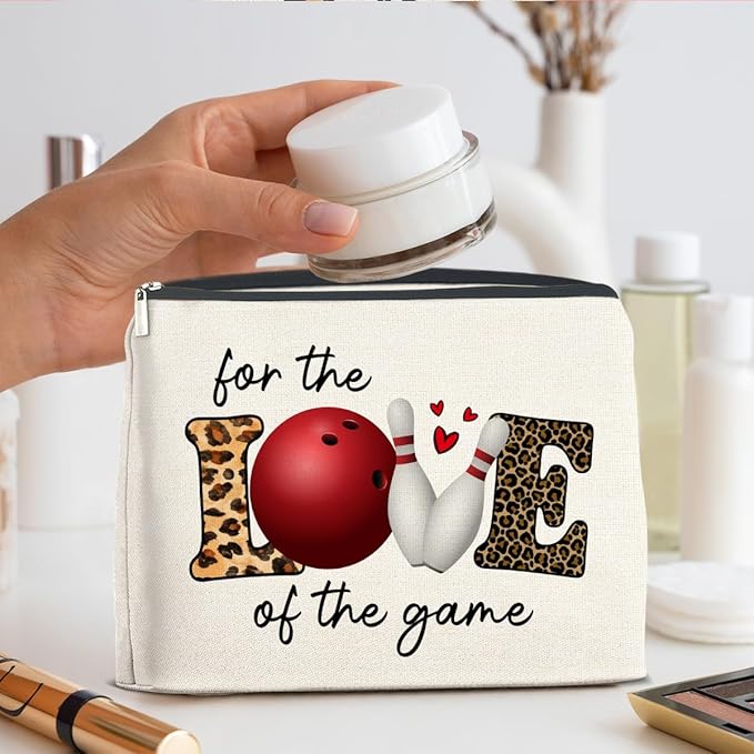 UPNEGE Bowling Gifts Makeup Bag for Coach Women