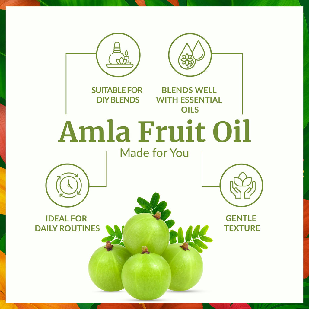 SVA Amla Oil 4oz (118ml) Premium Carrier Oil with Dropper for Hair Care, Hair Oiling, Scalp Massage, & Skin Care