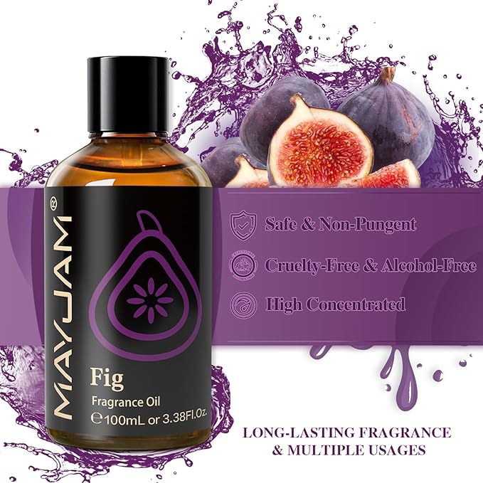 MAYJAM Fig Fragrance Oil for Diffusers for Home, 100ML/3.38FL.OZ