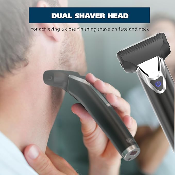 Wahl USA Stainless Steel Lithium Ion 2.0+ Slate Beard Trimmer for Men