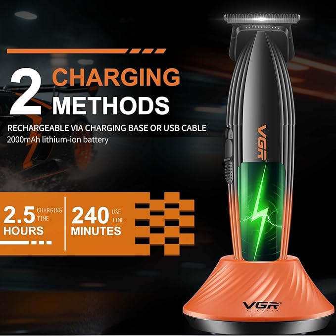 VGR 889T Professional Hair Trimmer for Men with Zero-Gap T-Blade