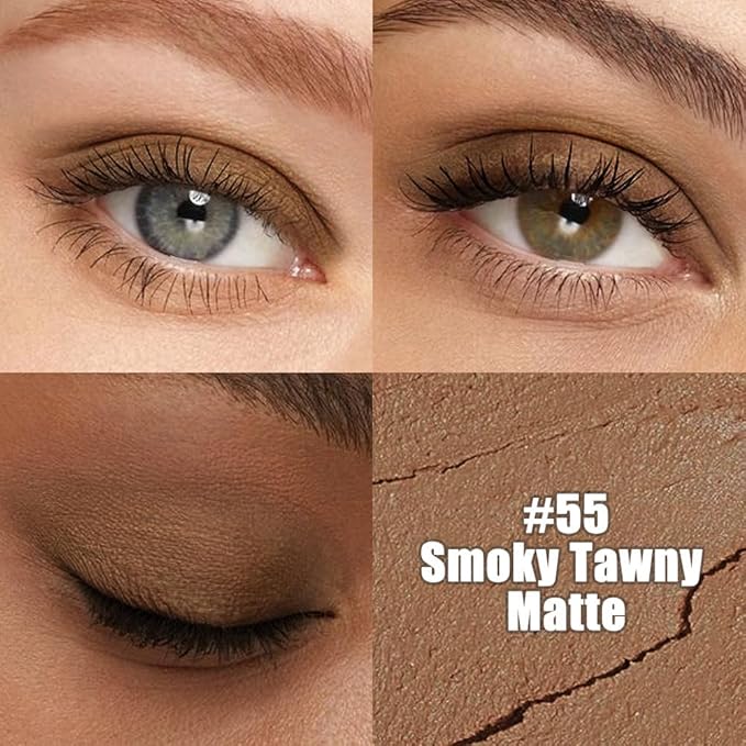 IATMOMOD Smoky Tawny Matte Cream Eye Shadow Stick Makeup for Women, Matte Eyeliner Pencil Eyeshadow Brightener Stick for Eyes, Waterproof Eyeshadow Applicator Blendable, sombras para ojos 55#