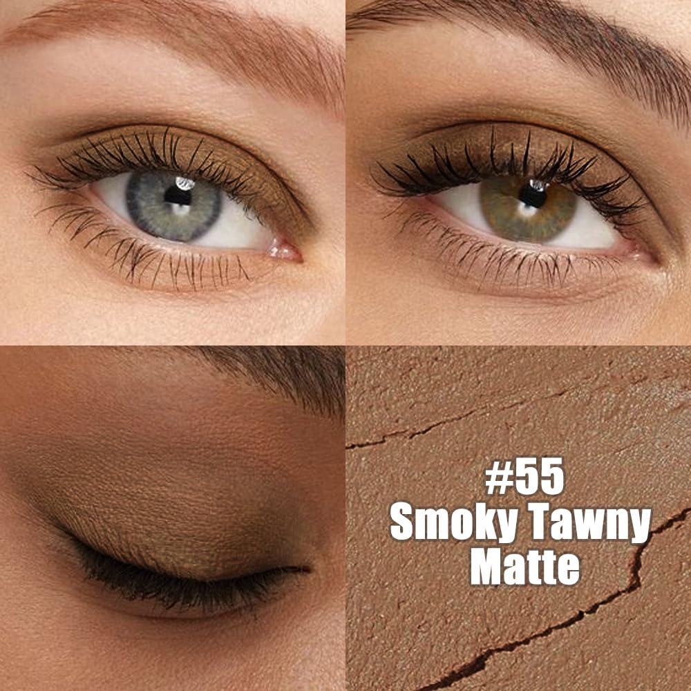 IATMOMOD Smoky Tawny Matte Cream Eye Shadow Stick Makeup for Women, Matte Eyeliner Pencil Eyeshadow Brightener Stick for Eyes, Waterproof Eyeshadow Applicator Blendable, sombras para ojos 55#