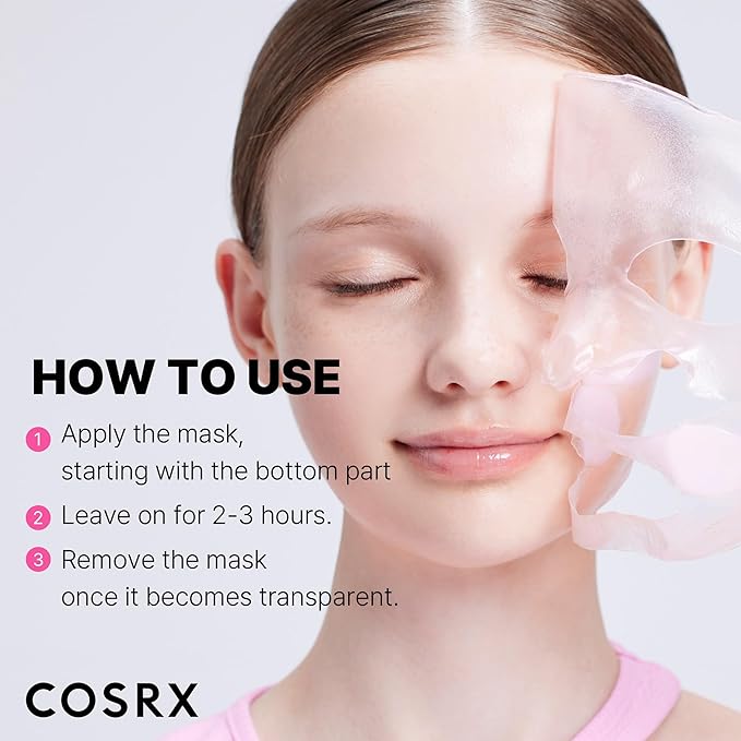 COSRX Pink Peptides Collagen Lifting Glow Hydrogel Face Masks 3 EA