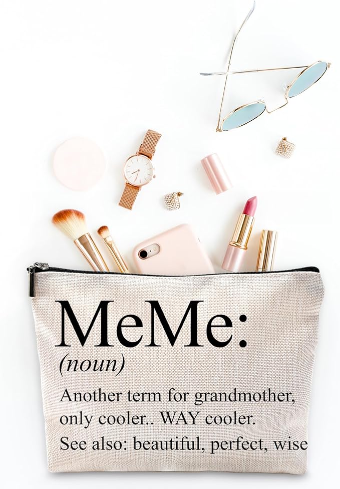 Sufamb Grandma Makeup Bag - Meme Mother's Day & Birthday Gift, Small Cosmetic Bag for Purse